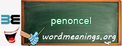 WordMeaning blackboard for penoncel